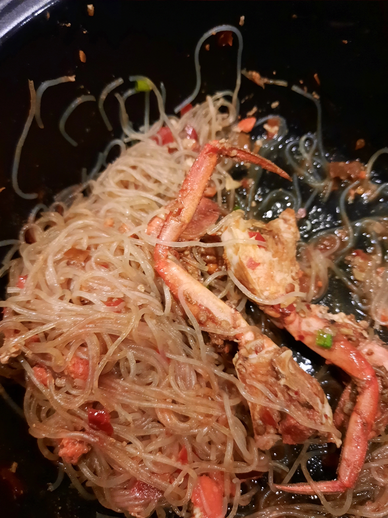 巨好吃的辣豆瓣粉丝螃蟹，下饭吃超香！