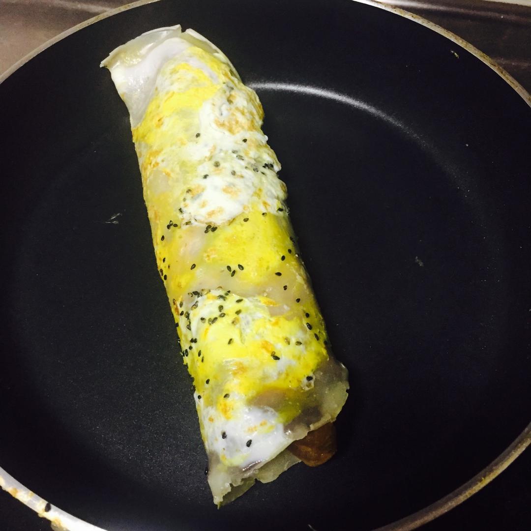 平底锅版煎饼果子