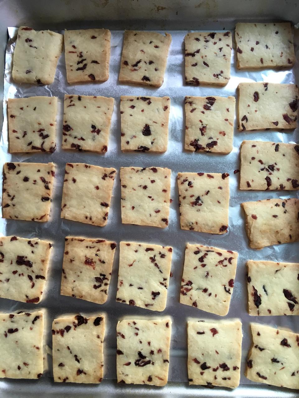 低糖少油版蔓越莓饼干