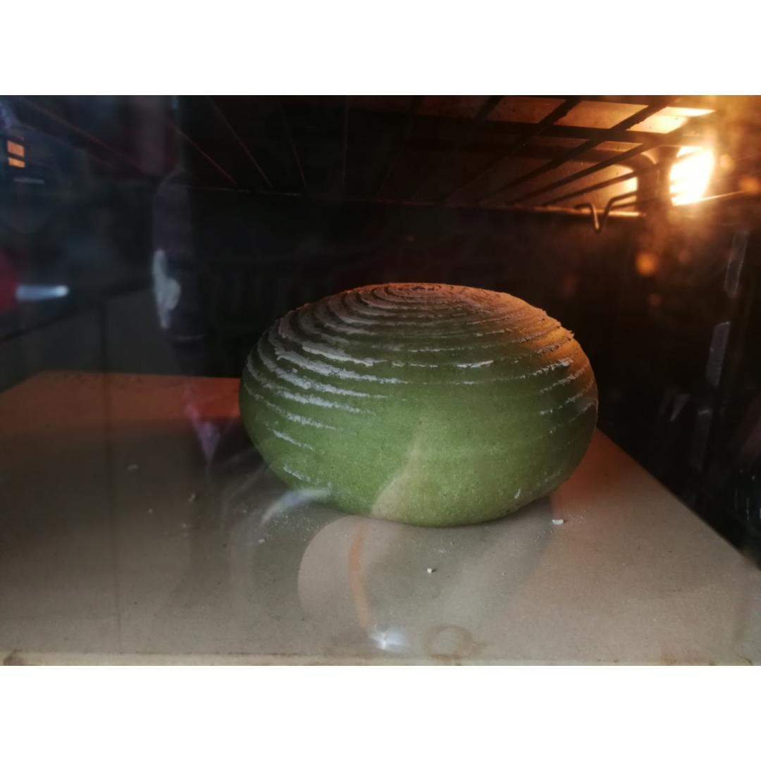 抹茶乳酪全麦乡村面包