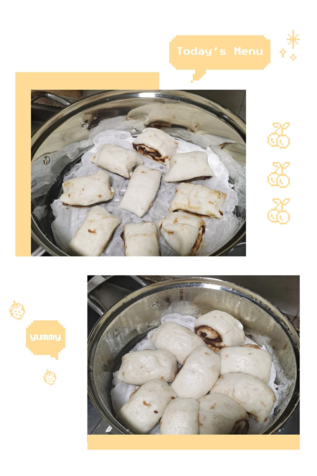 奶香豆沙卷