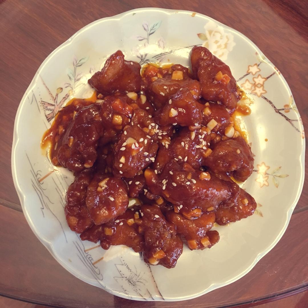 在家吃韩式炸鸡
