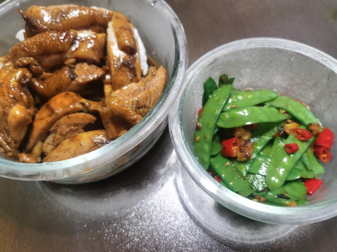 不放一滴油的照烧鸡腿饭