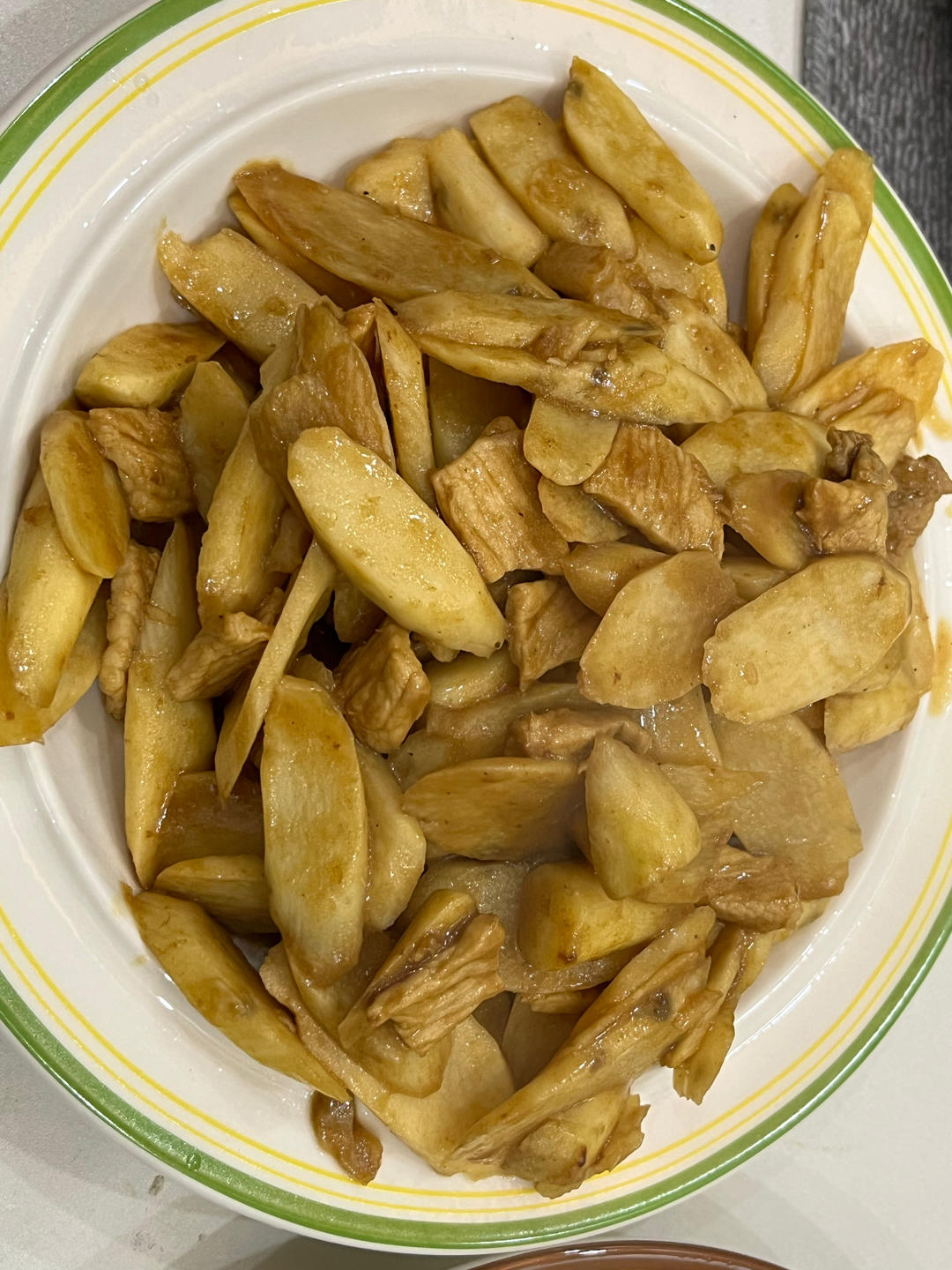 山药炒肉片