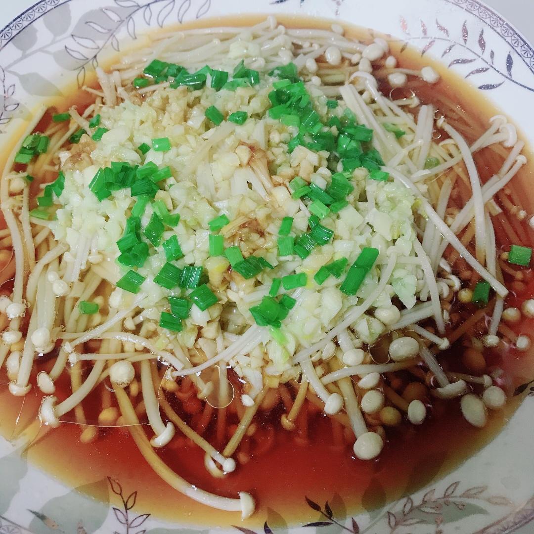 蒜蓉蒸金针菇