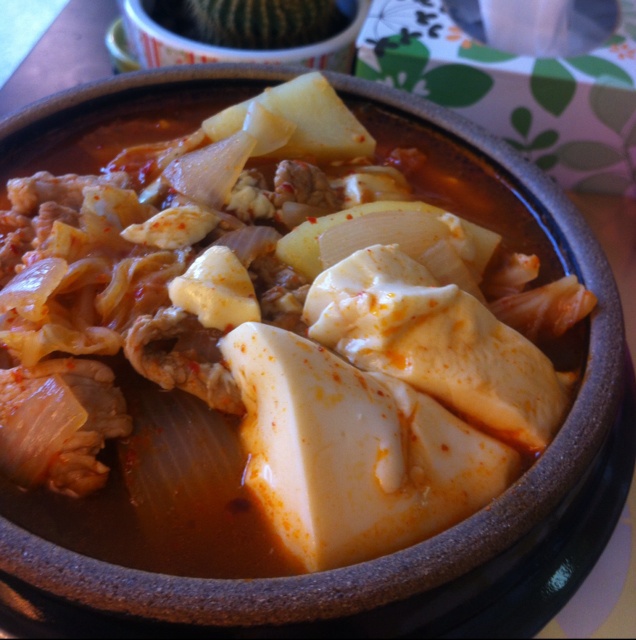 辣白菜豆腐汤