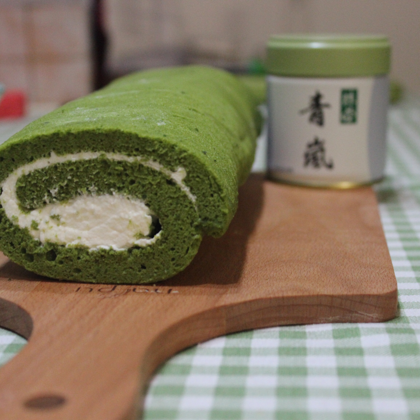 抹茶奶油卷