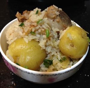 小排土豆焖饭（电饭煲）的做法 步骤8