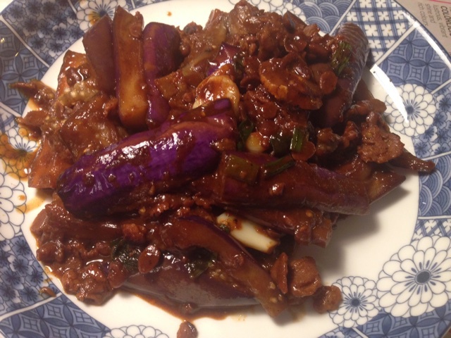 酱爆肉末茄子