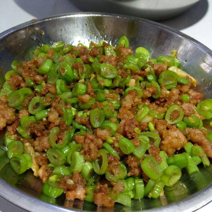 肉沫豆角下饭菜