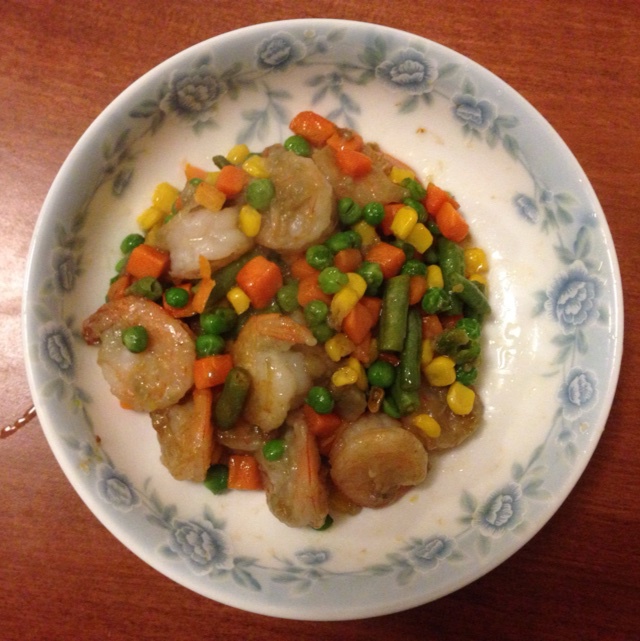 三色虾仁