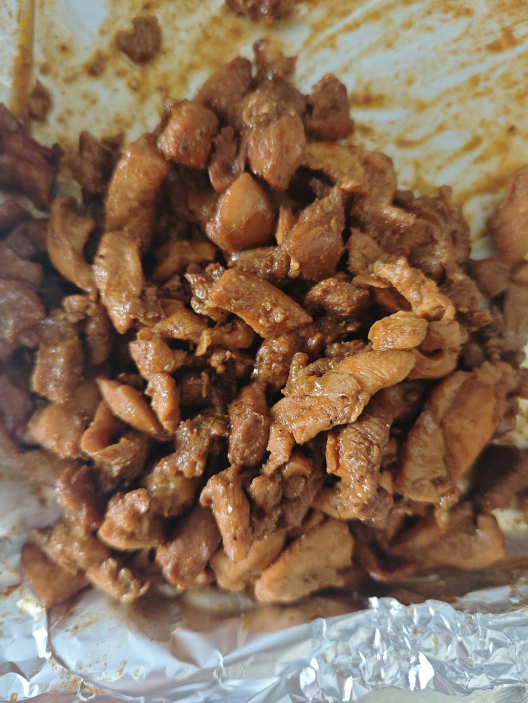 烤鸡腿肉拌饭（烤肉拌饭）