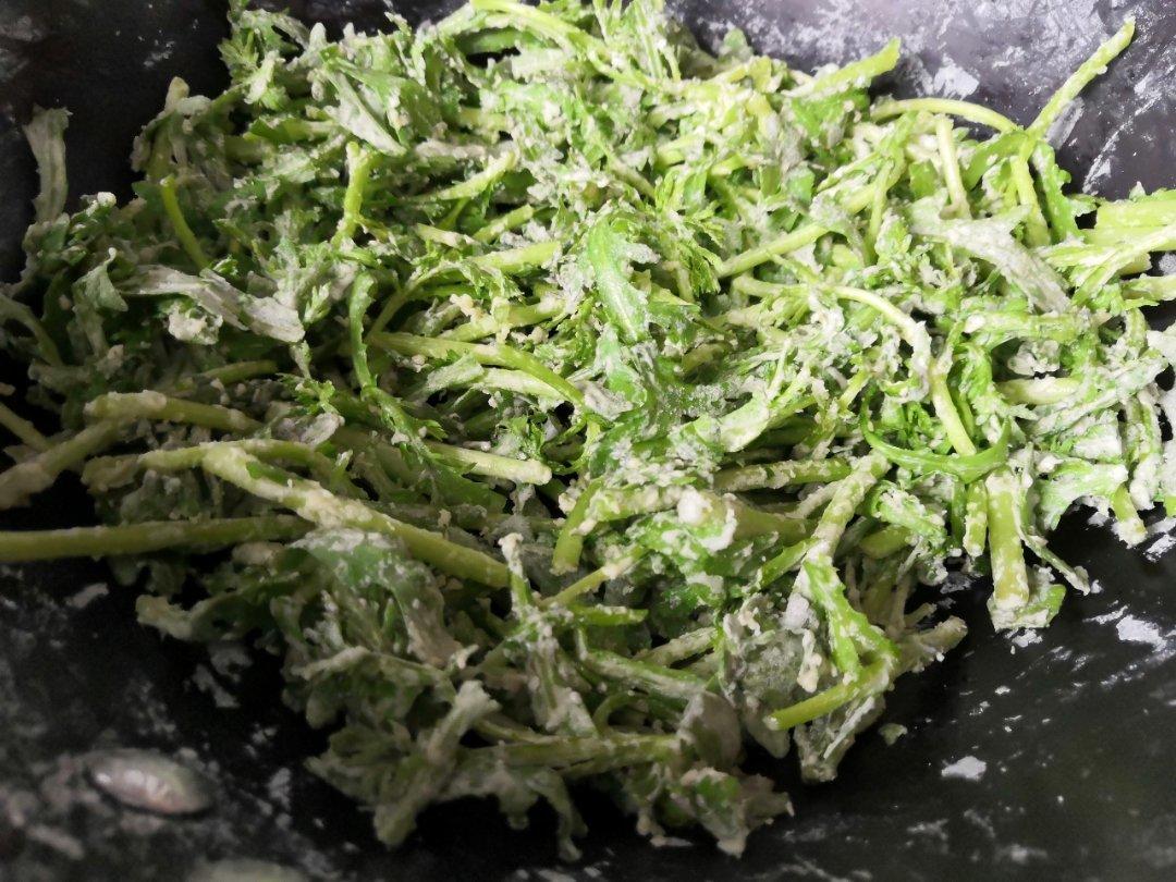 蒸茼蒿（蒸菜）