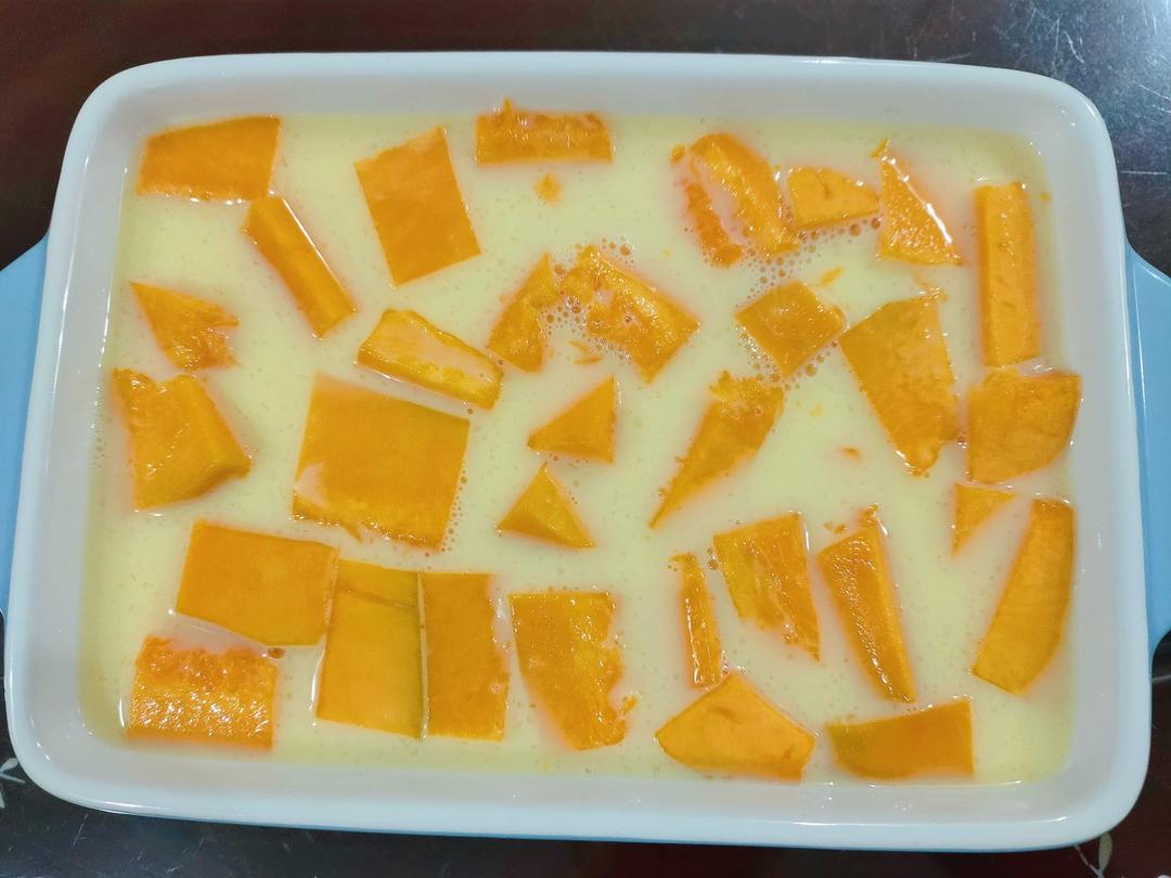 无油无水‼️减肥也能吃的甜品✅低脂蛋奶烤南瓜🎃巨简单