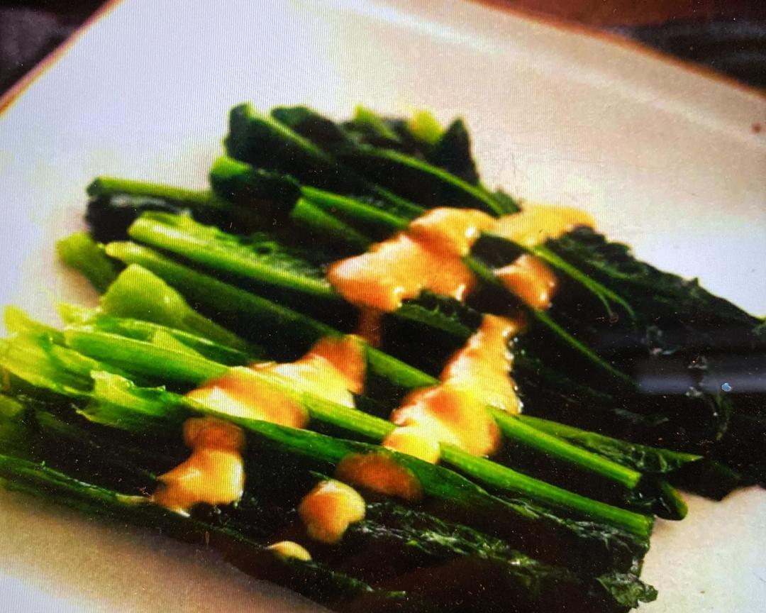 味增烫青菜