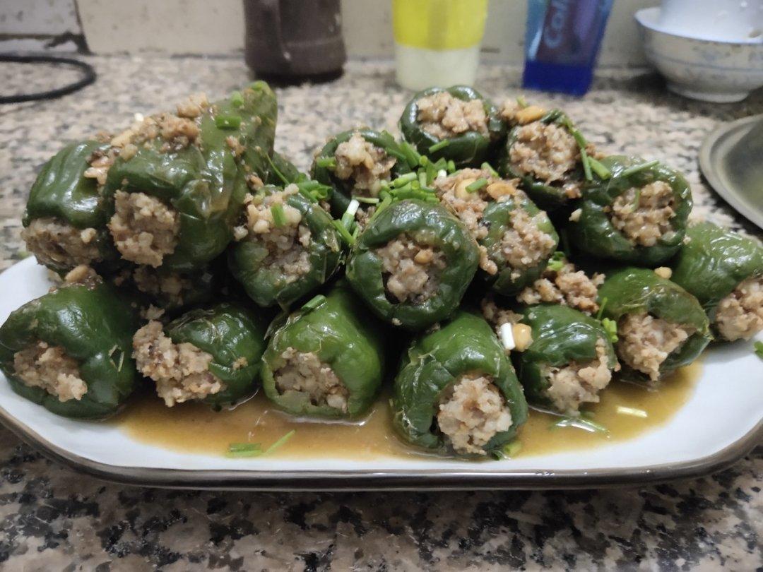 肉酿虎皮青椒