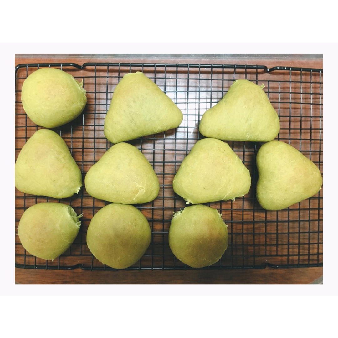 抹茶红豆软面包
