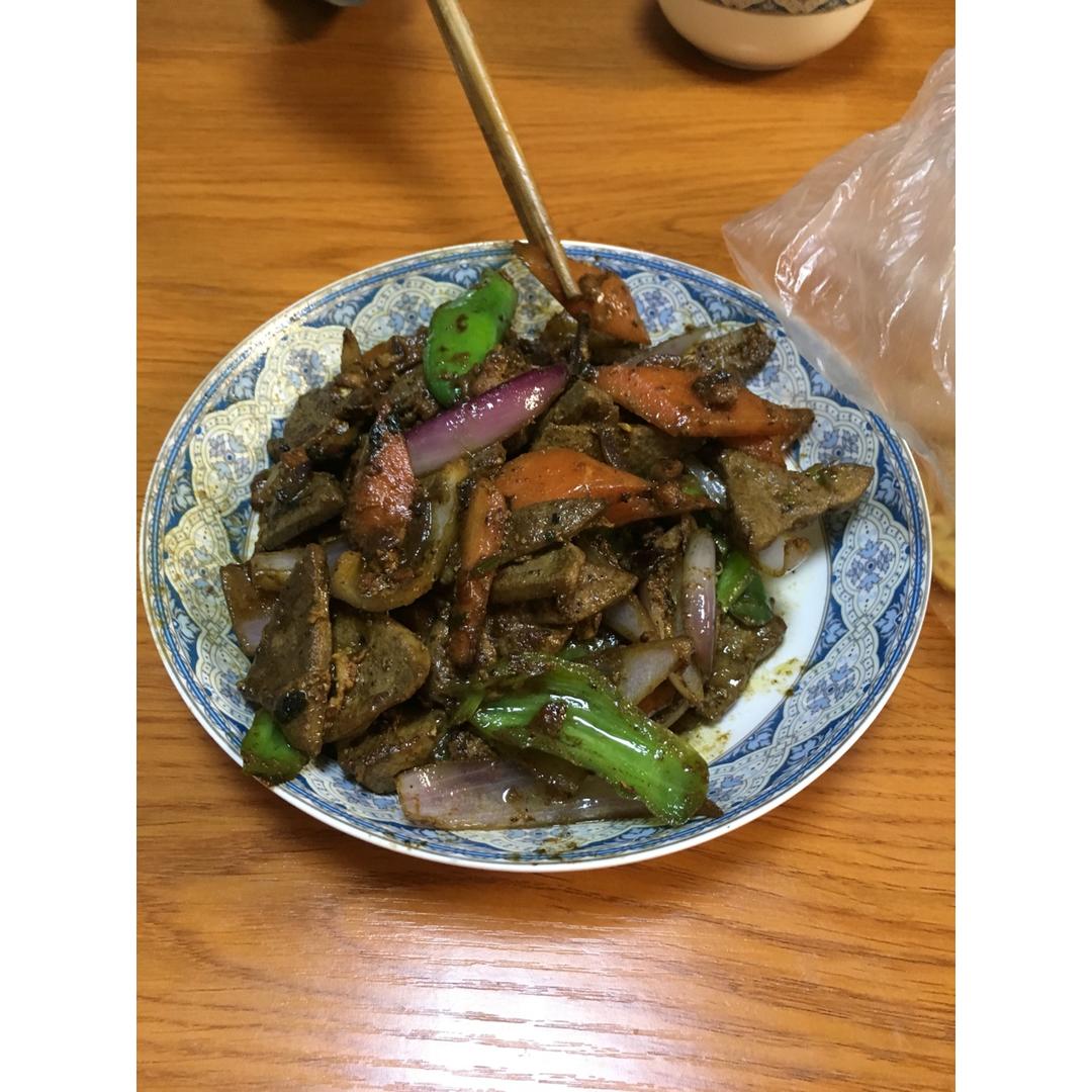 青椒炒猪肝