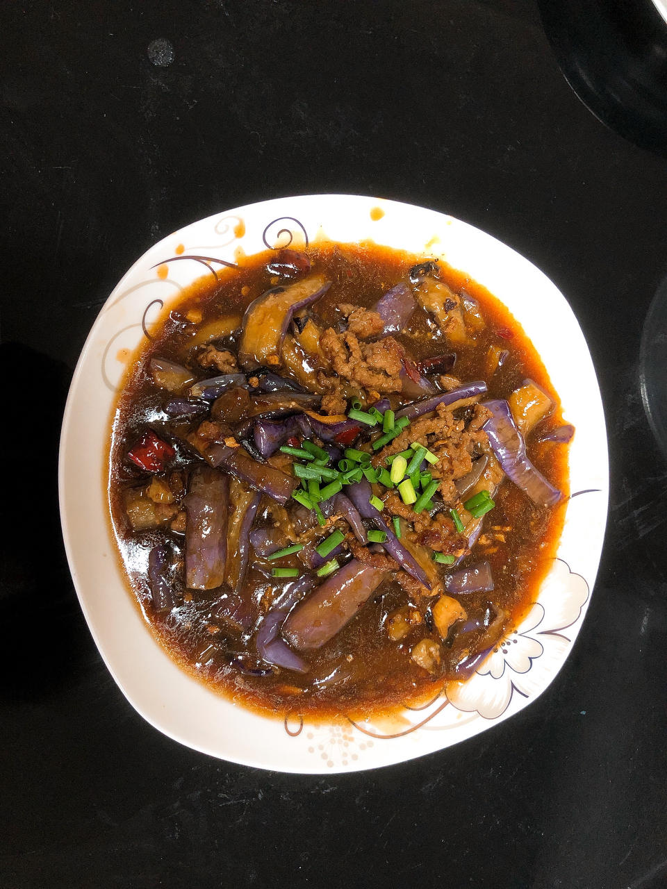 红烧肉沫茄子