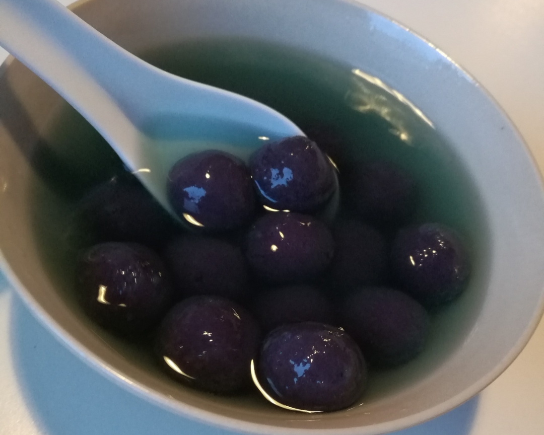 紫薯糯米小圆子的做法
