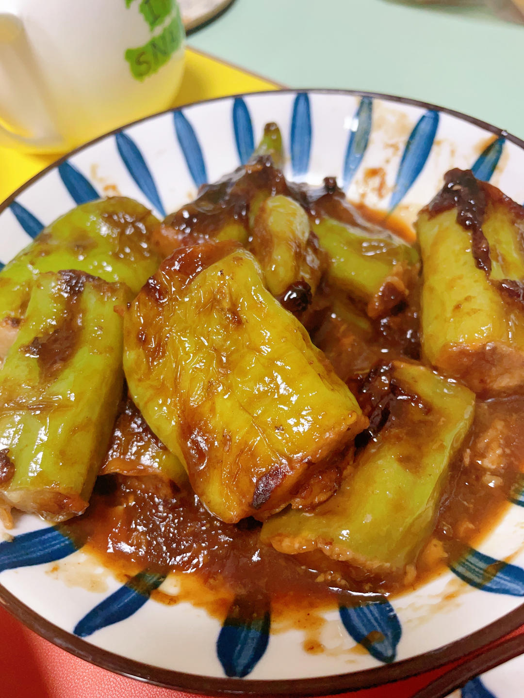 销魂青椒酿肉【超级下饭】
