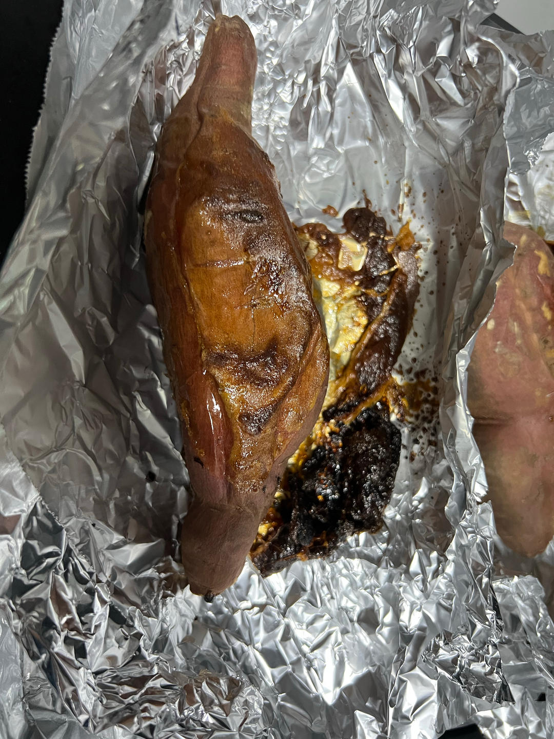 【糯唧唧的烤红薯】糖油四溢皮肉分离外糯里嫩吸溜着吃！