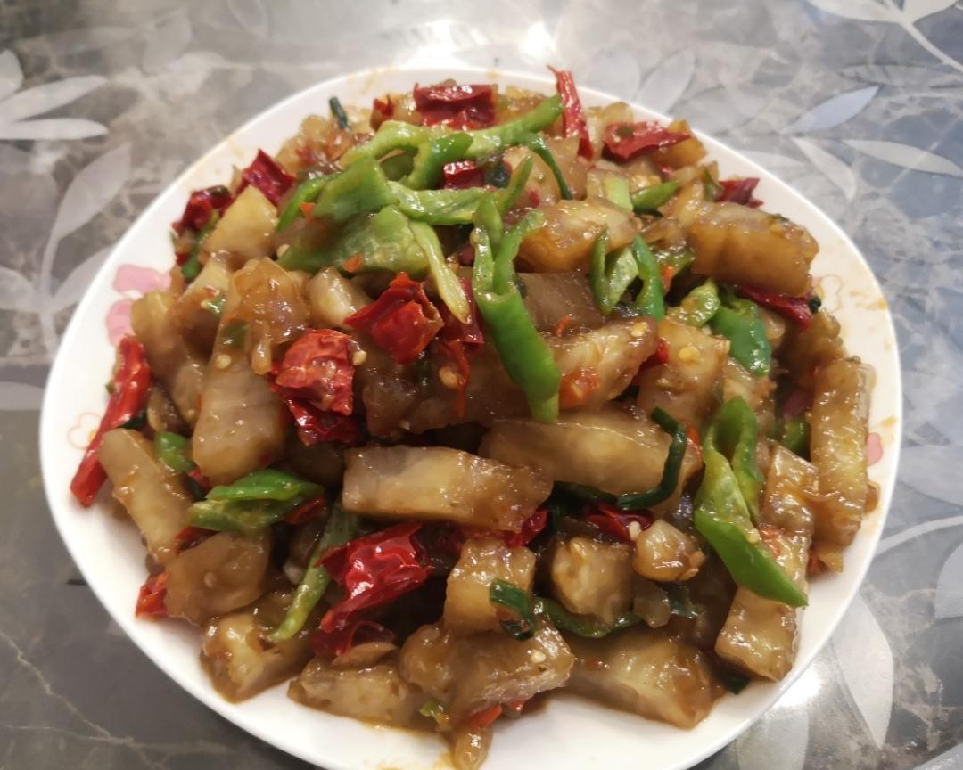 香辣炒红薯粉块