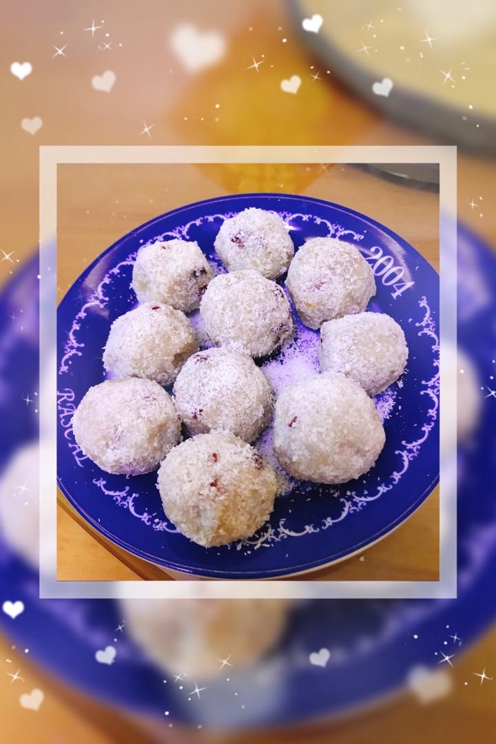 免烤箱速成小食点心——山药蔓越莓小方