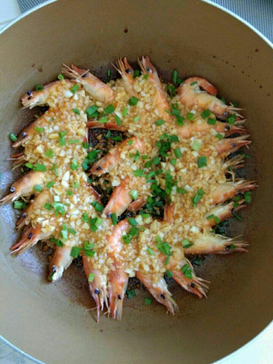 蒜香铁板虾