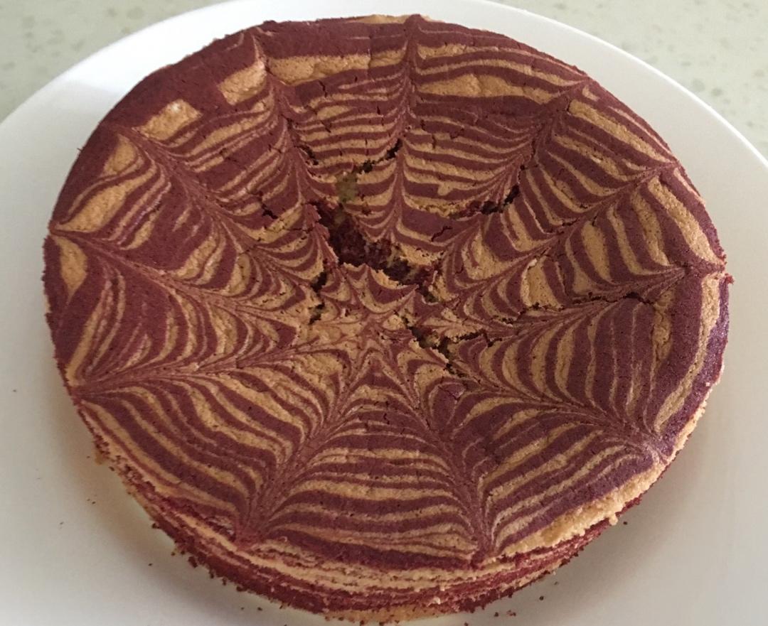 斑马纹戚风蛋糕