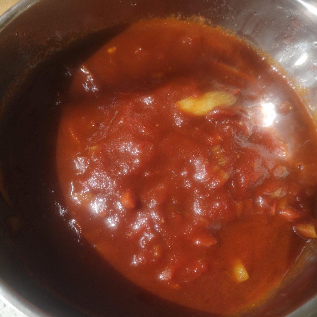 新鲜番茄酱拌面