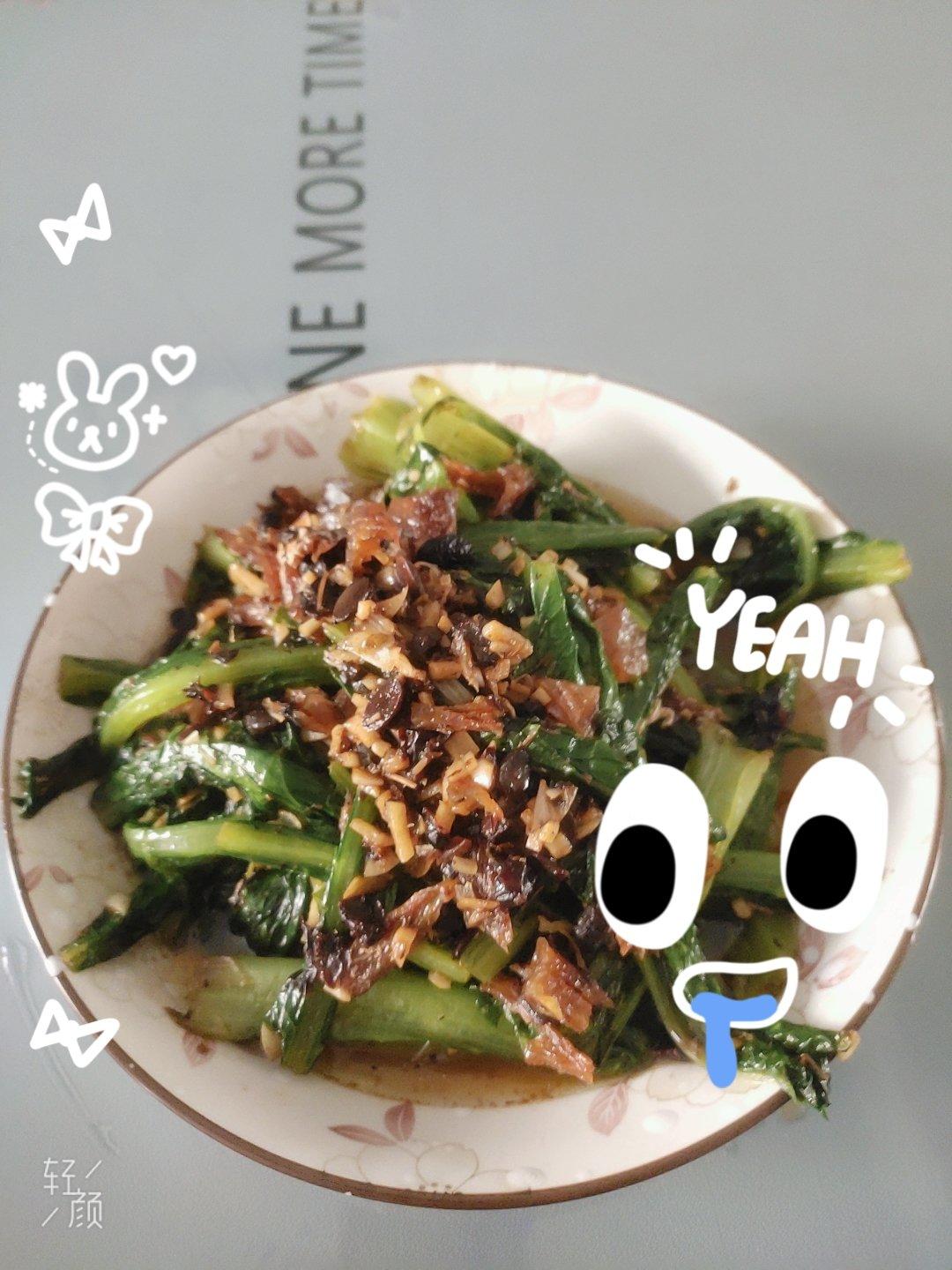 豆豉鲮鱼油麦菜