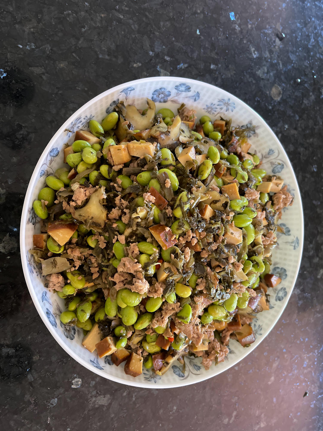 肉末毛豆炒香干