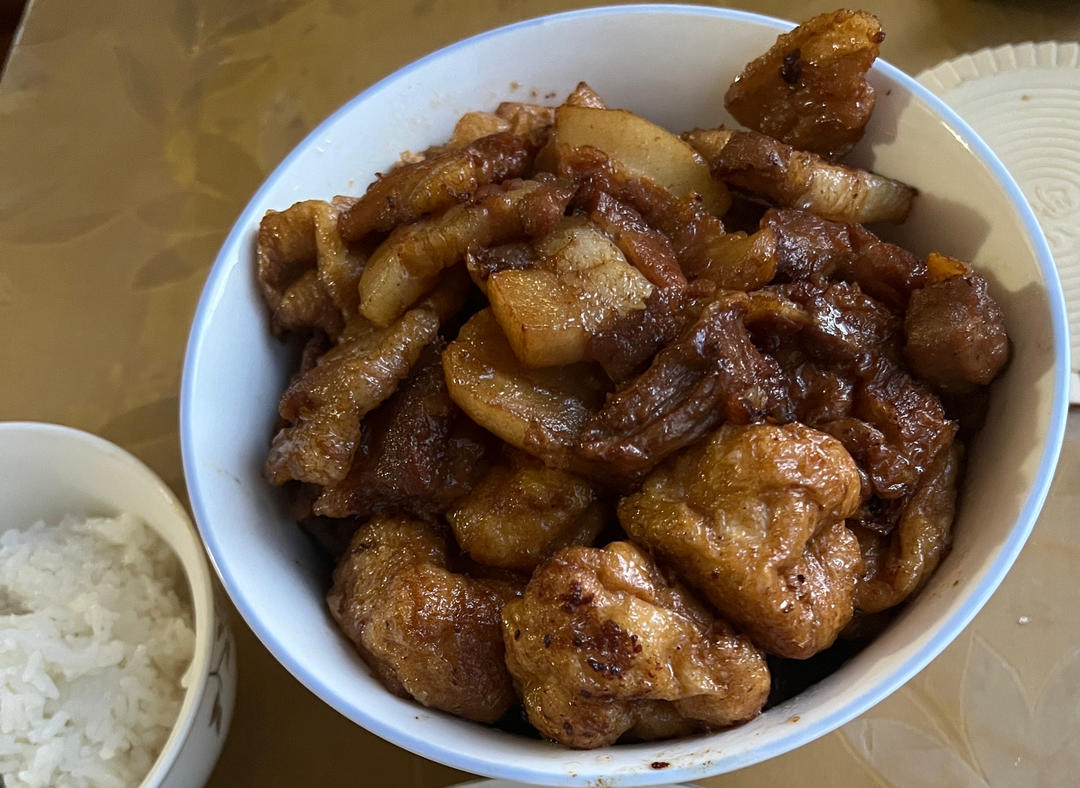 豆泡红烧肉