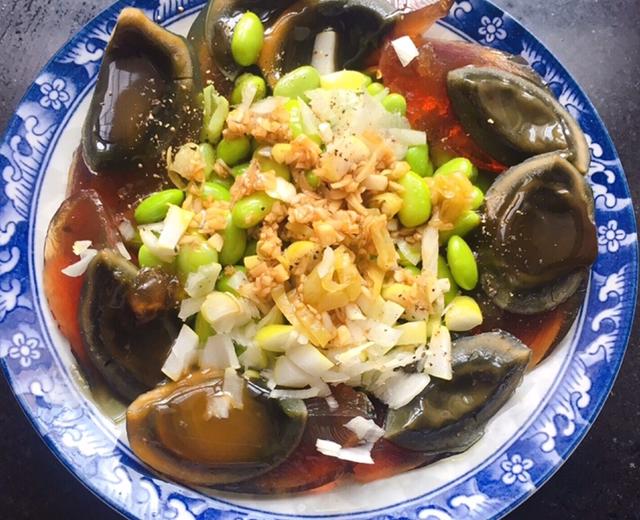 毛豆米拌皮蛋,全网少见!的做法