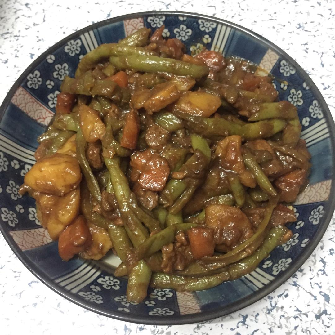 土豆炖豆角