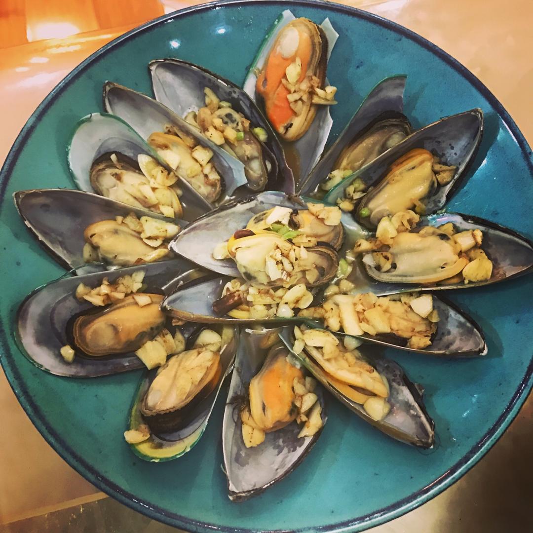 【山姆厨房】蒜蓉蒸青口贝