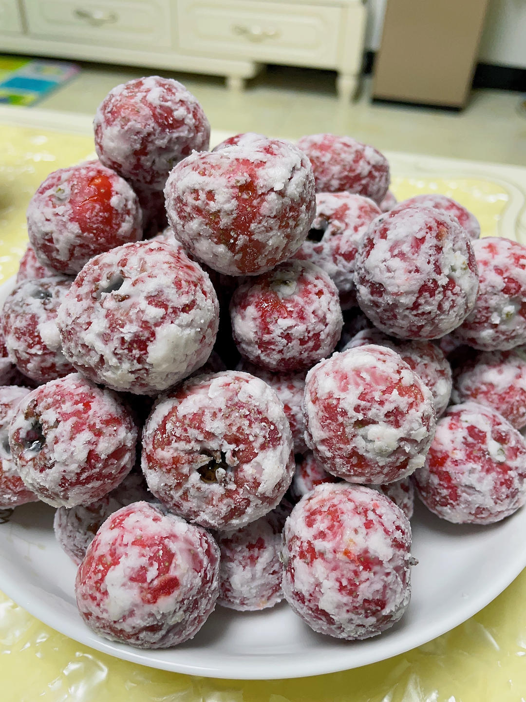 雪花山楂球 酸甜爽口 开胃又好吃 附细节视频详解