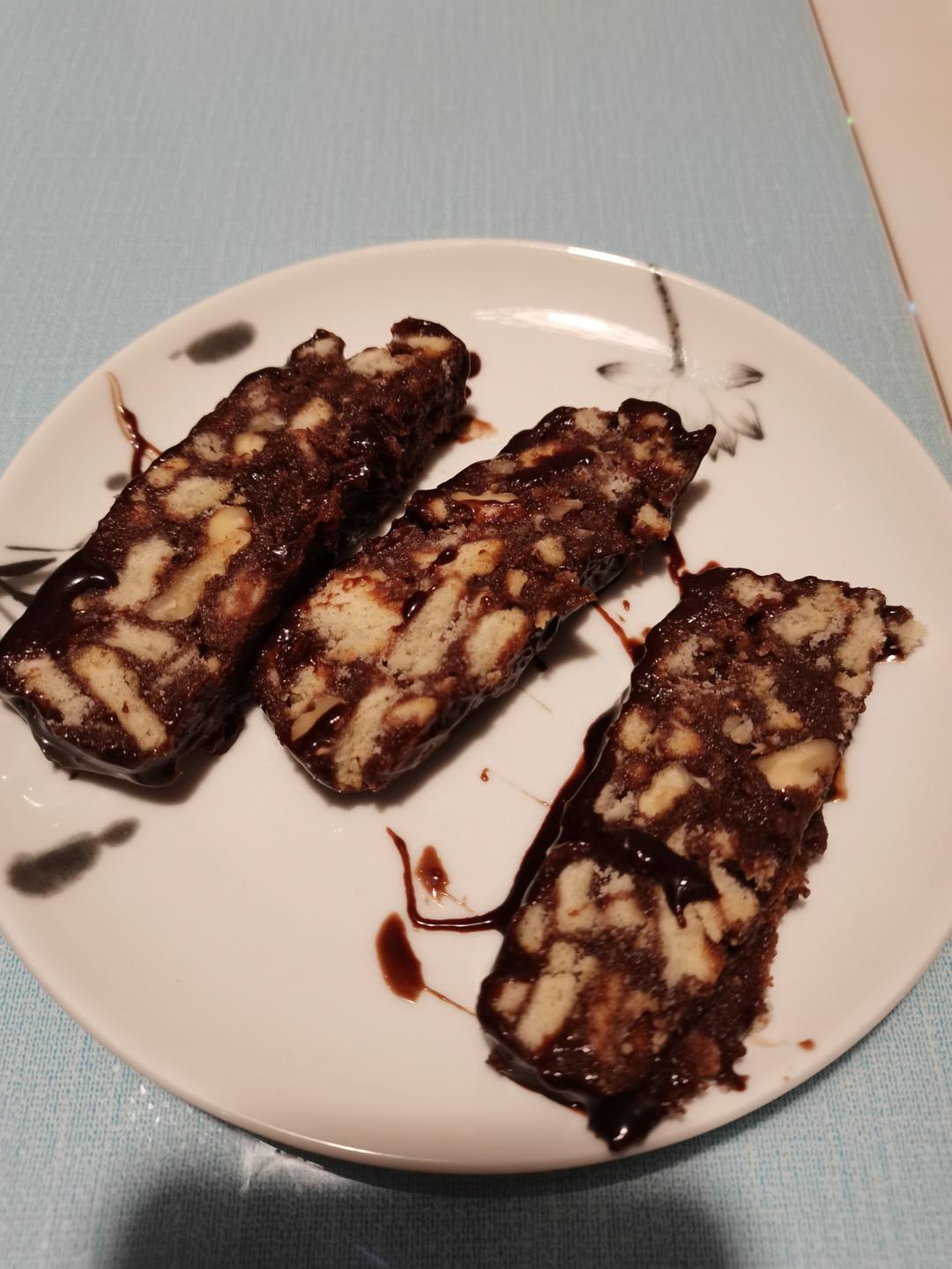 【巧克力饼干蛋糕】英女王的最爱，免烤箱，0难度，