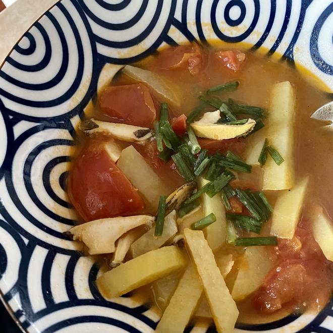 番茄土豆鲍鱼汤的做法