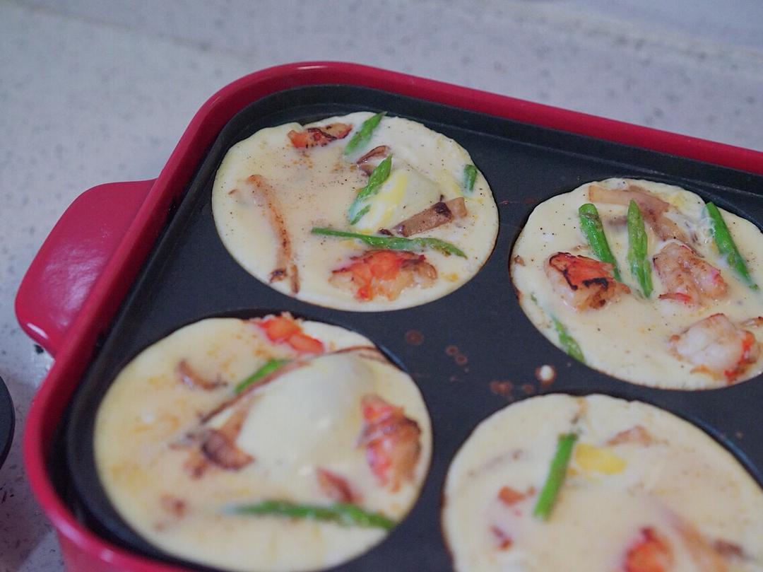 芦笋虾仁早餐蛋饼