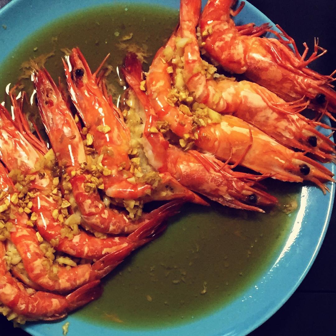【曼食慢语】清蒸蒜蓉填虎虾