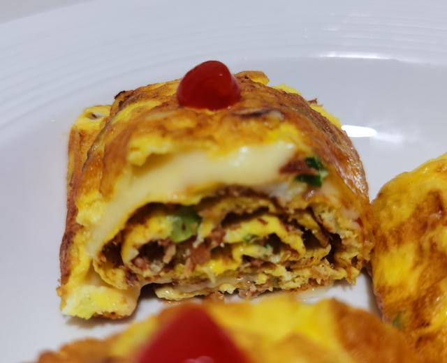 芝士肉松厚蛋烧的做法