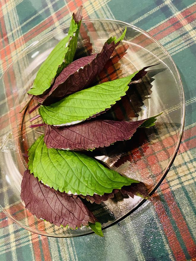 紫苏叶糯米饺🍃🍂🥟😋健康的做法