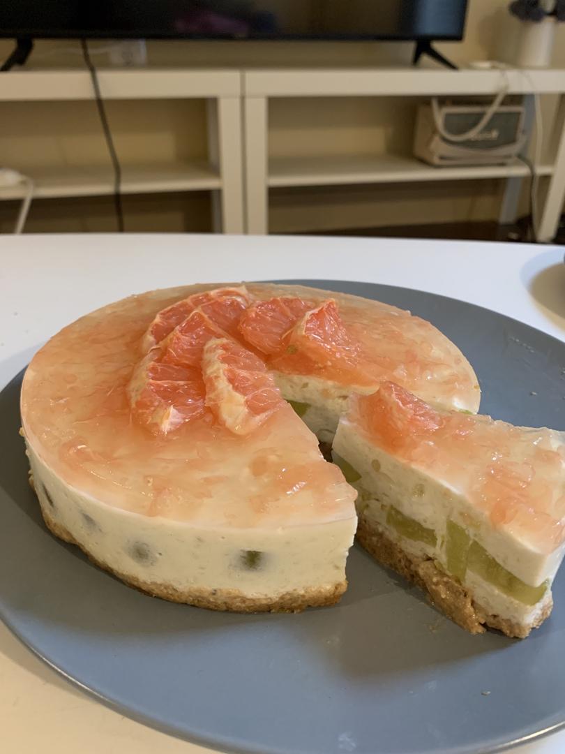 🍊颜值100%的西柚慕斯