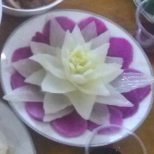 糖醋紫红玫瑰萝卜