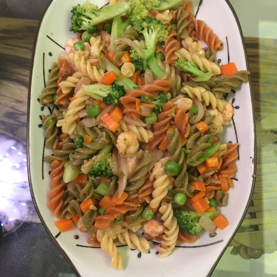 【山姆通心粉】虾仁时蔬炒意粉