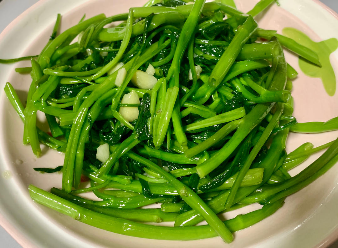 蒜香空心菜❗️5分钟快手菜