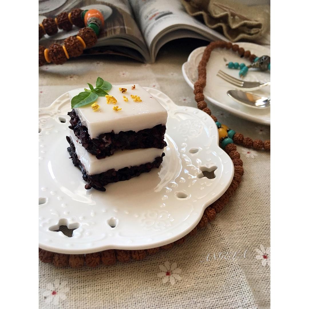 ksangela做的椰汁紫米糕