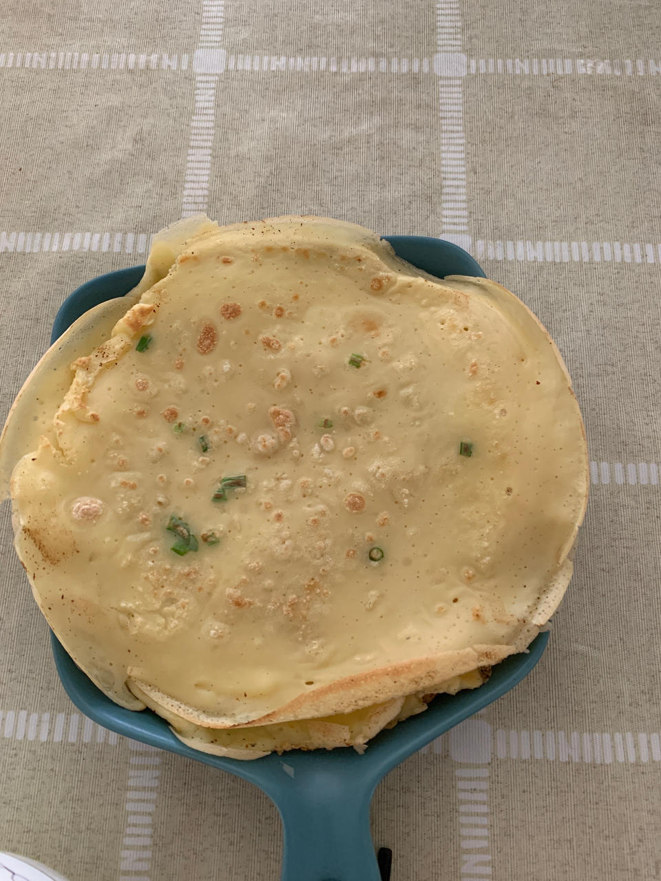 早餐香葱鸡蛋饼